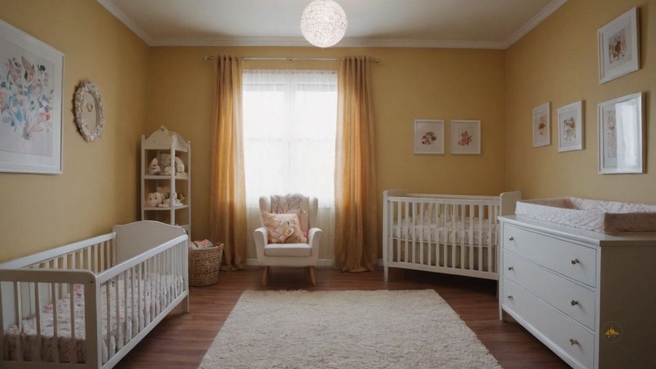 65. Quarto de bebê pequeno proporciona quarto de bebê pequeno favorece a escolha de decoração temática