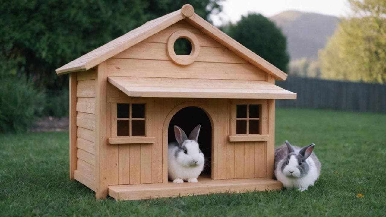 7. Casas de madeira para coelho proporcionam estética charmosa