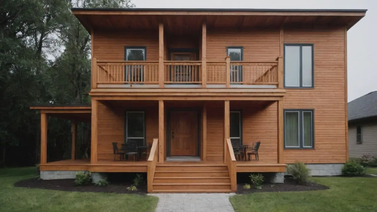 Benefícios das casas de madeira com varanda