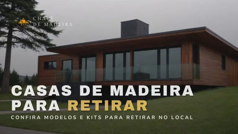 Casas de madeira para retirar no local a partir de R$10 mil