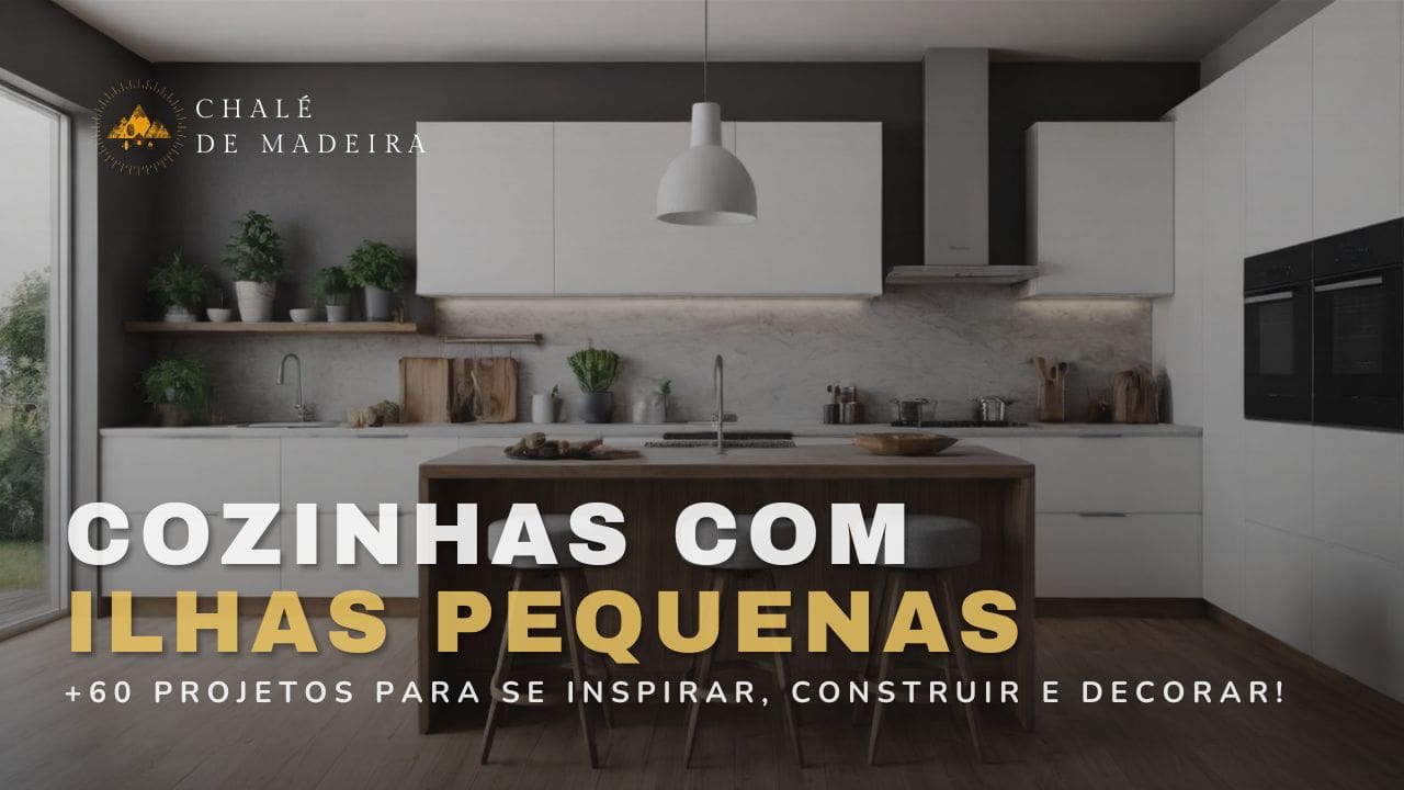 Cozinhas com ilha pequena: +60 projetos decor inspiradores!