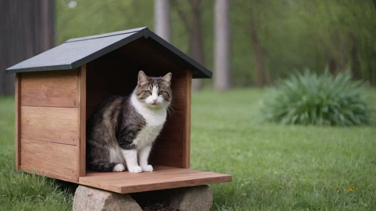 11. Casas de Madeira para gatos proporcionam flexibilidade decorativa