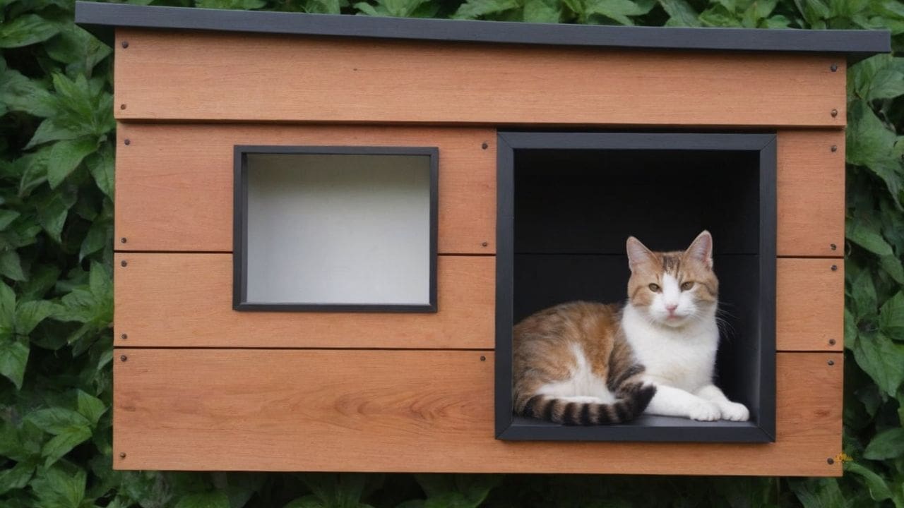 13. Casas de Madeira para gatos proporcionam estímulo mental