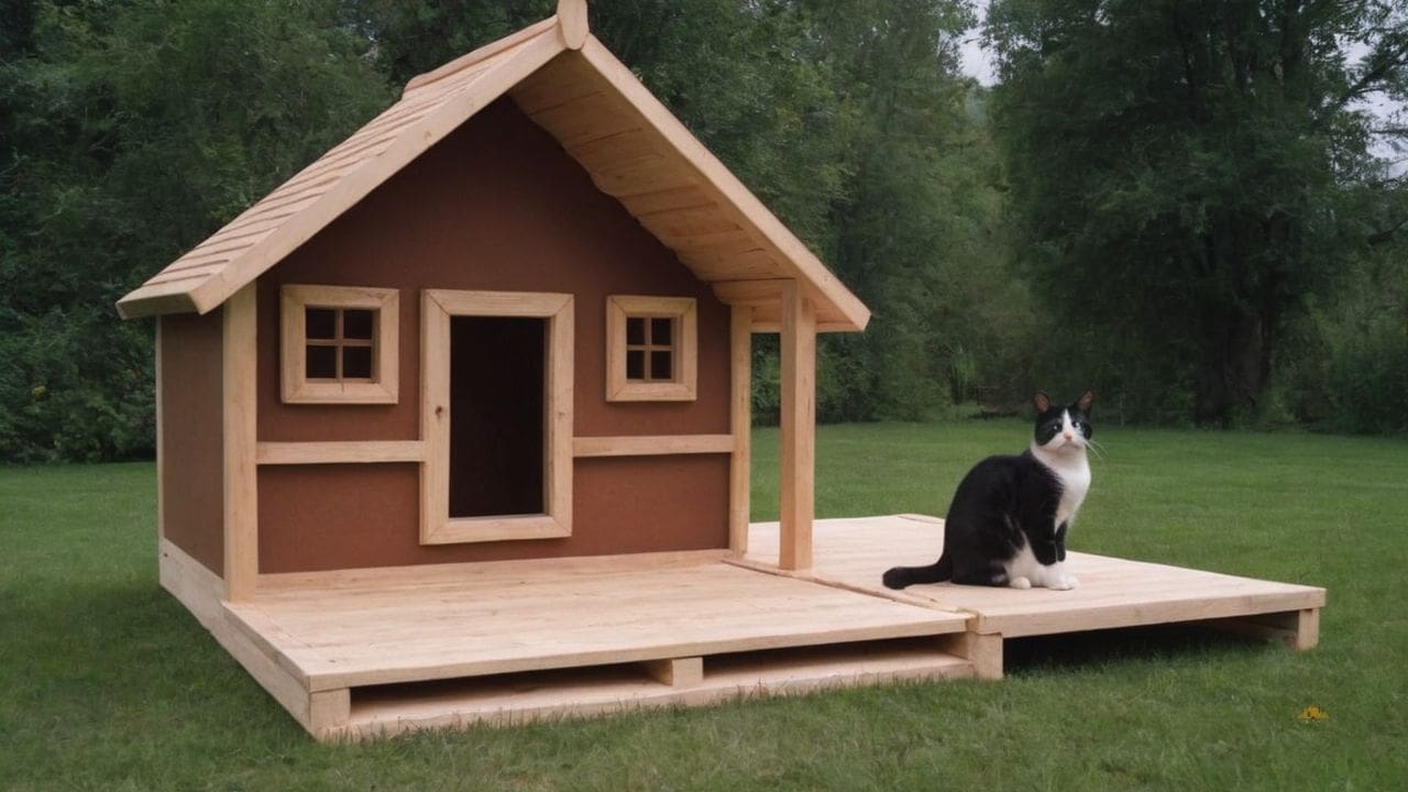 16. Casas de Madeira para gatos proporcionam resistência