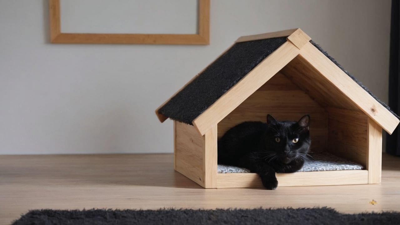 19. Casas de Madeira para gatos proporcionam personalização fácil