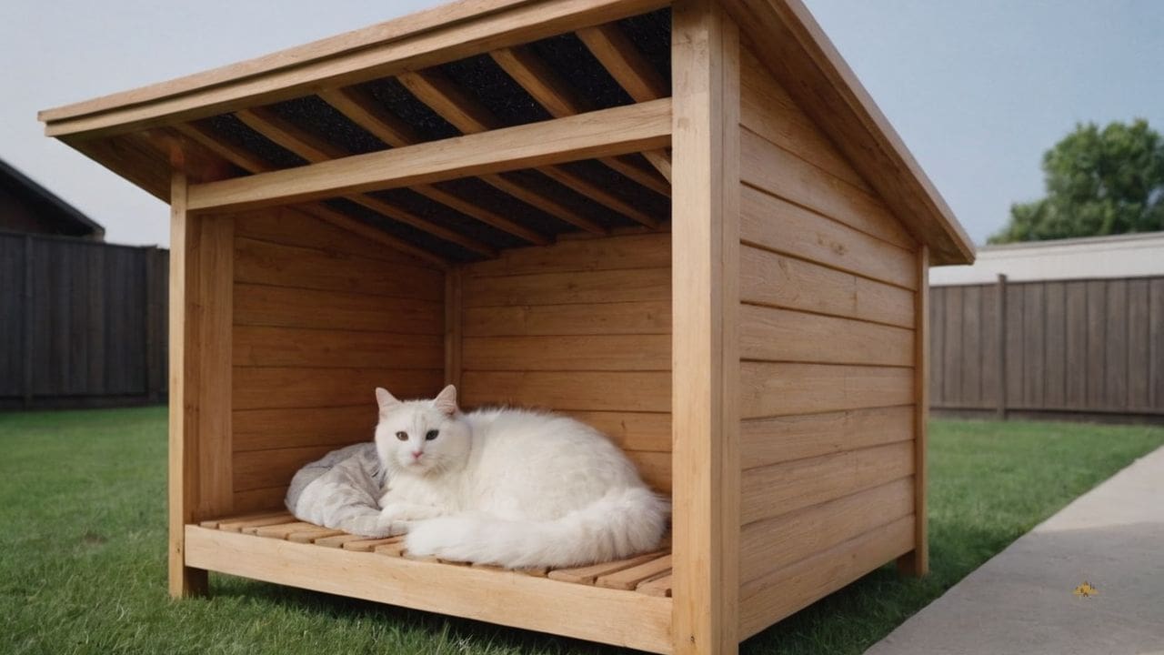 27. Casas de Madeira para gatos proporcionam espaço seguro