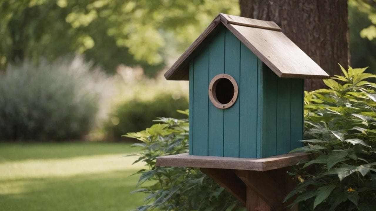 28. Casa de madeira para passarinho proporciona conexão com a natureza