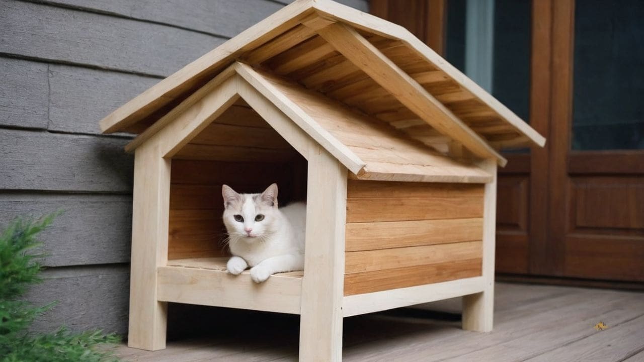 4. Casas de Madeira para gatos proporcionam sustentabilidade