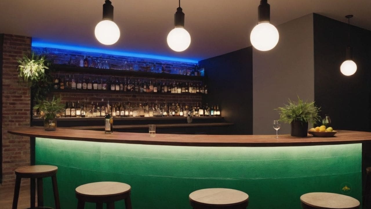 47. Decoração de bar simples e barata_ ideal para pequenos espaços