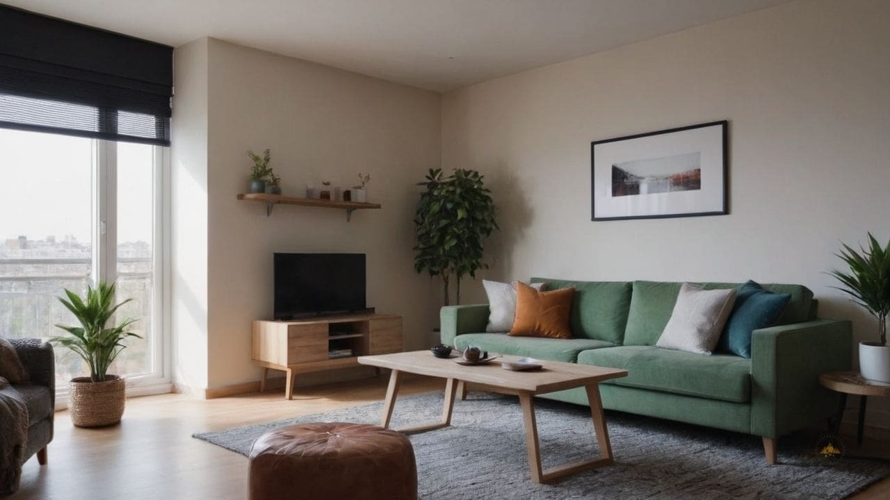 8. Apartamentos decorados pequenos proporcionam menos desordem