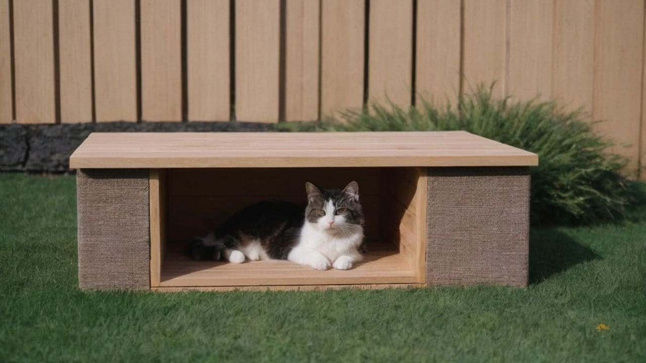 9. Casas de Madeira para gatos proporcionam versatilidade de design