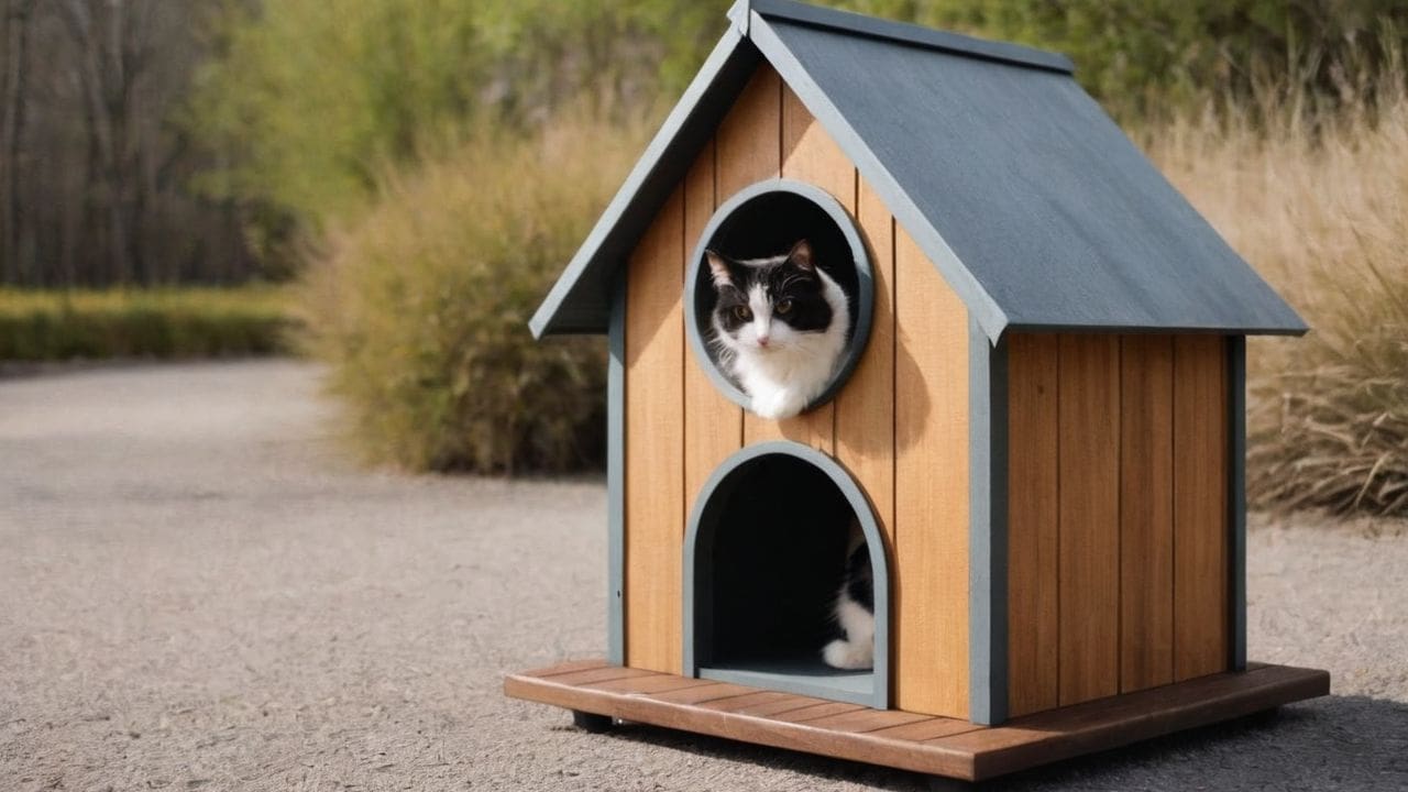 Benefícios das casas de madeira para gatos