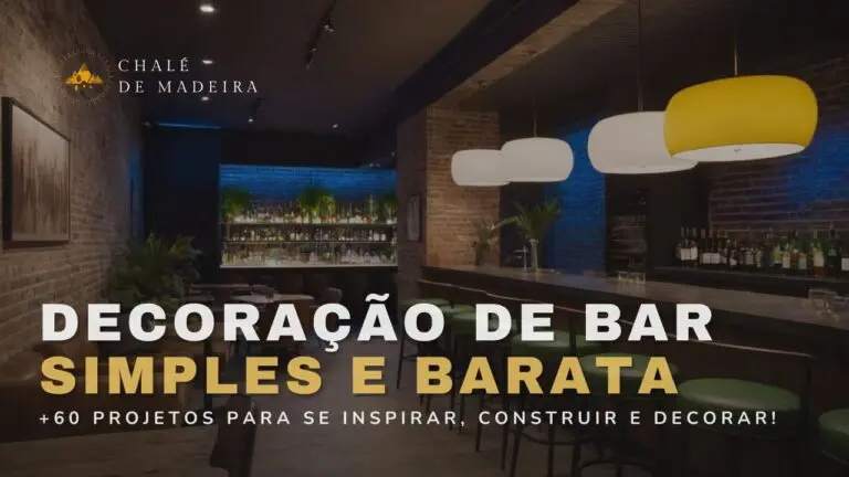 Decoração de Bar simples e barata 60 projetos inspiradores!