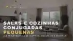 Sala e cozinha conjugada pequena 60 projetos para decorar!