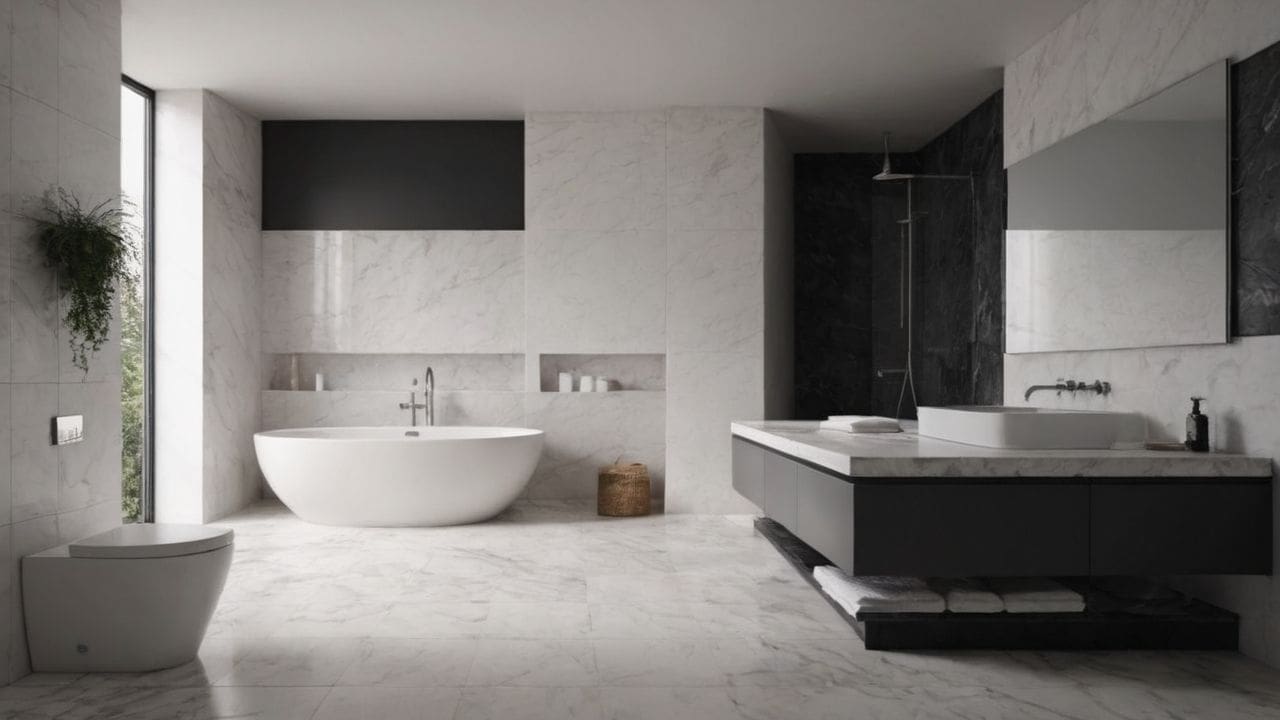 1. O mármore branco proporciona rachaduras