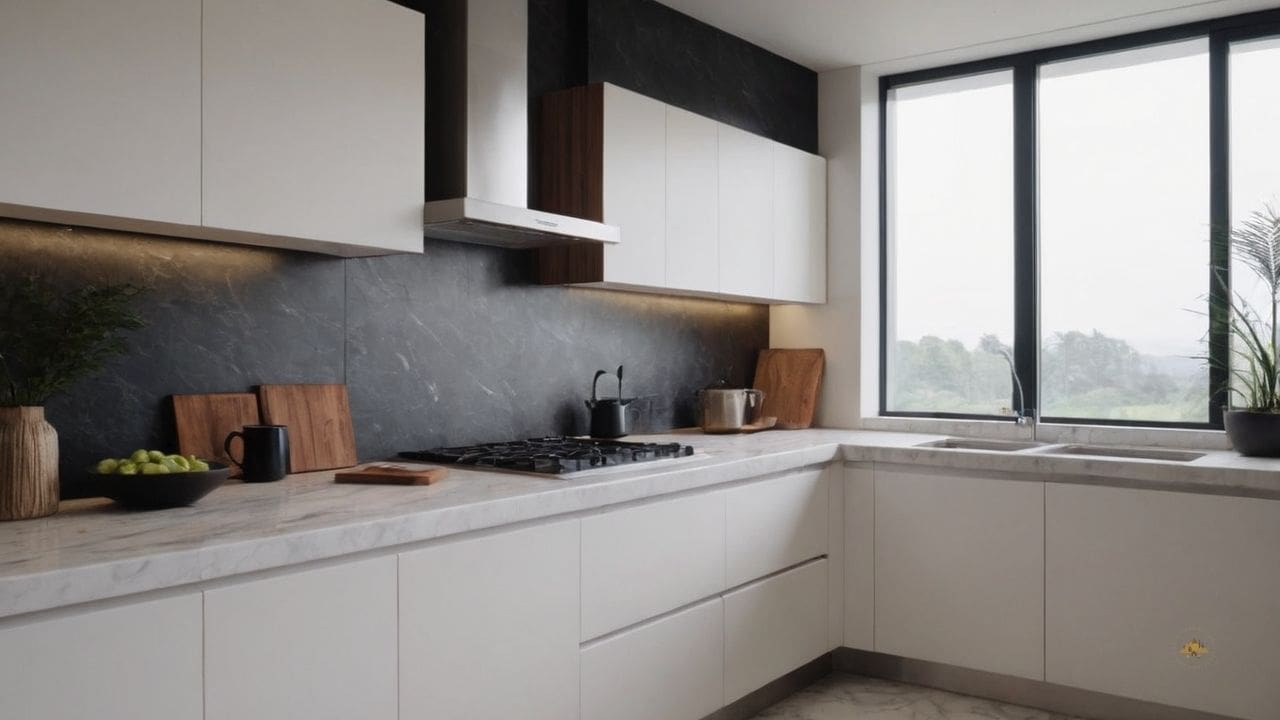 10. O mármore branco proporciona iluminação