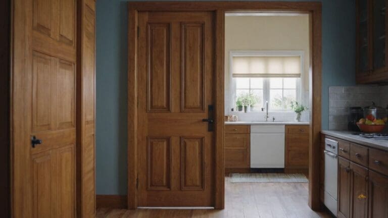 Porta de madeira para cozinha: 30 tipos e projetos decorados