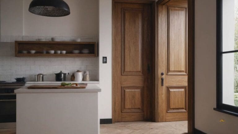 Porta de madeira para cozinha: 30 tipos e projetos decorados