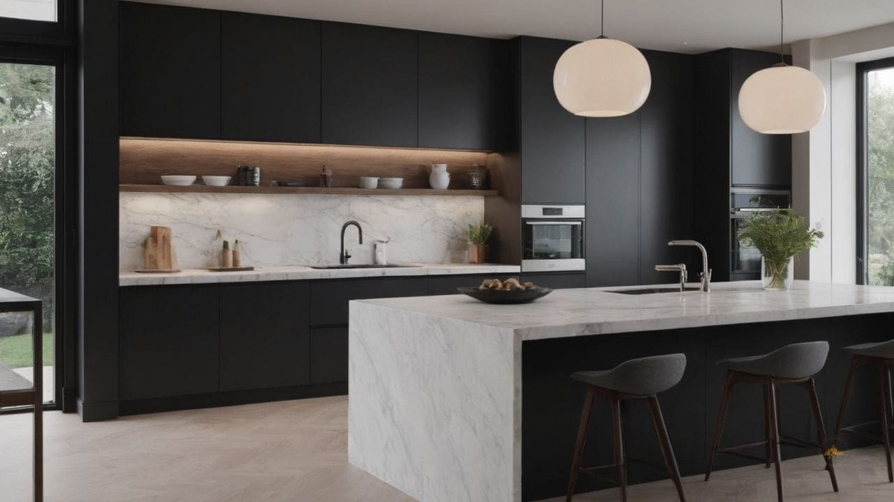 42. O mármore branco proporciona limpeza