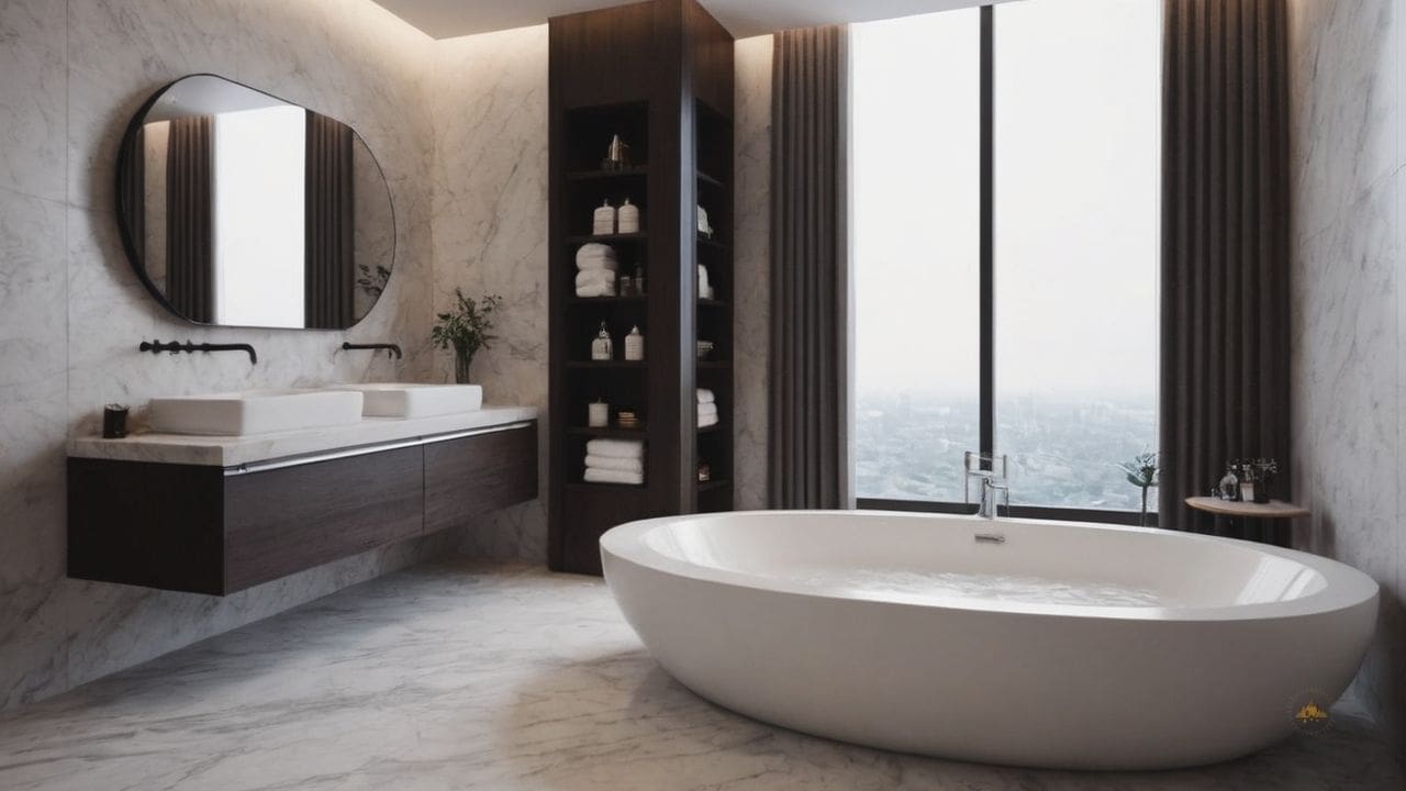 59. O mármore branco proporciona inodoro