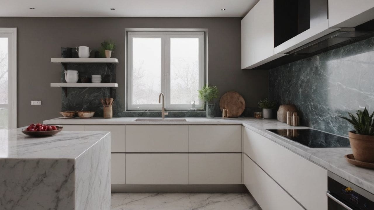 6. O mármore branco proporciona restauração