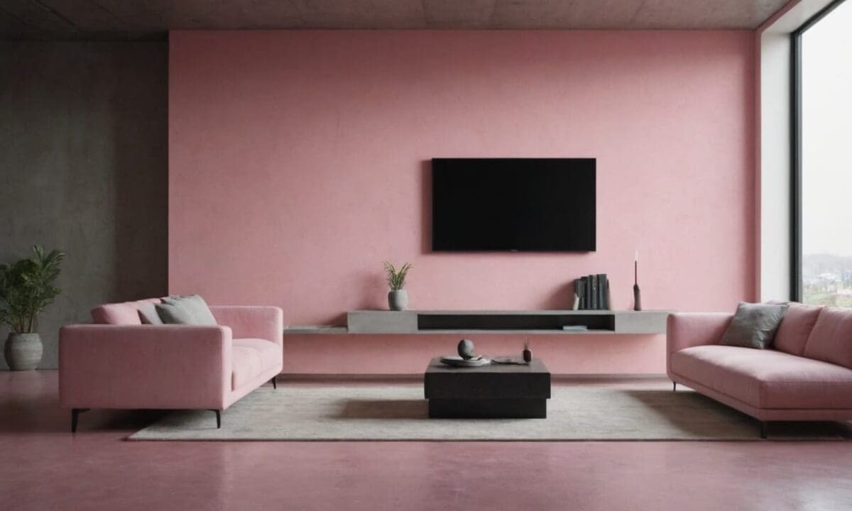 10. Cimento queimado rosa proporciona pode ser utilizado em áreas externas