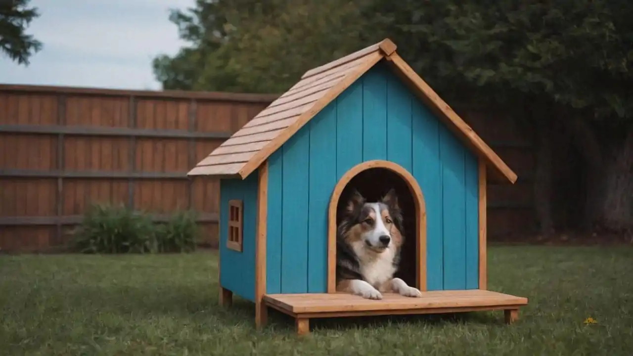 11. Casas de madeira pra cachorro proporcionam resistência às intempéries