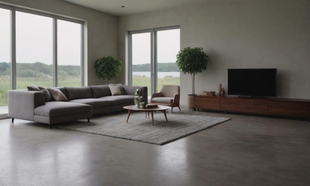 13. Casas com piso de cimento queimado estilo atemporal