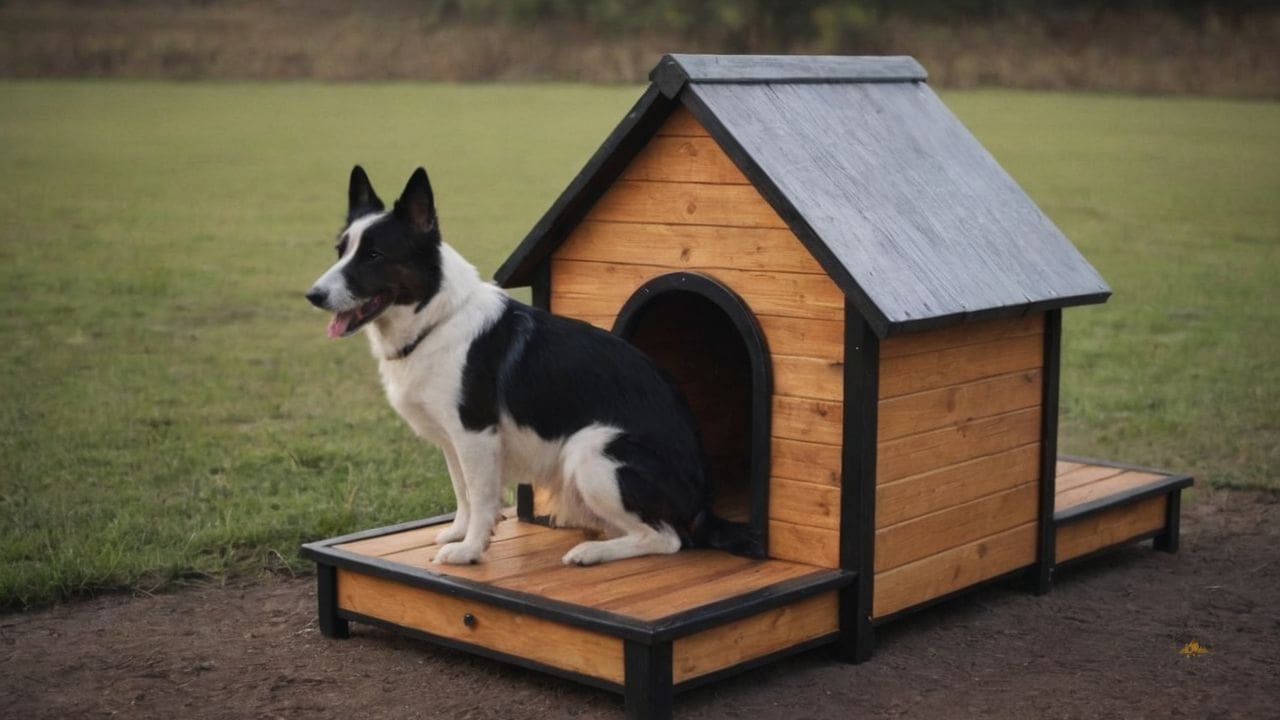 13. Casas de madeira pra cachorro proporcionam material natural e não tóxico