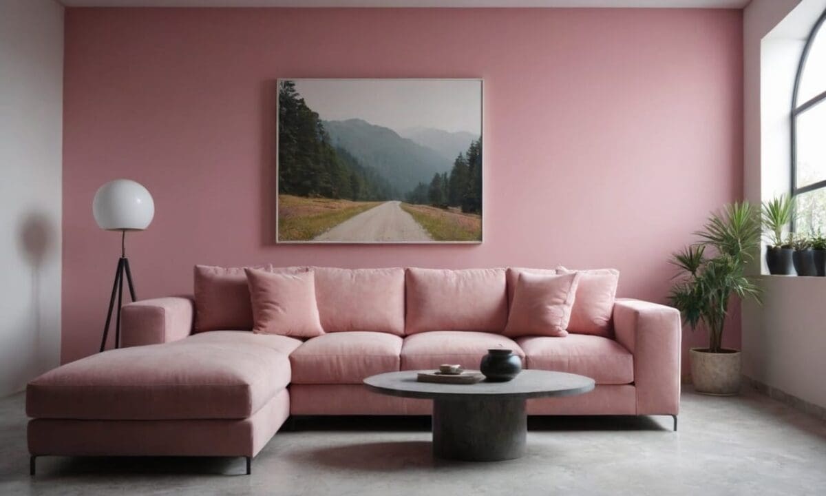 13. Cimento queimado rosa proporciona resistência a manchas