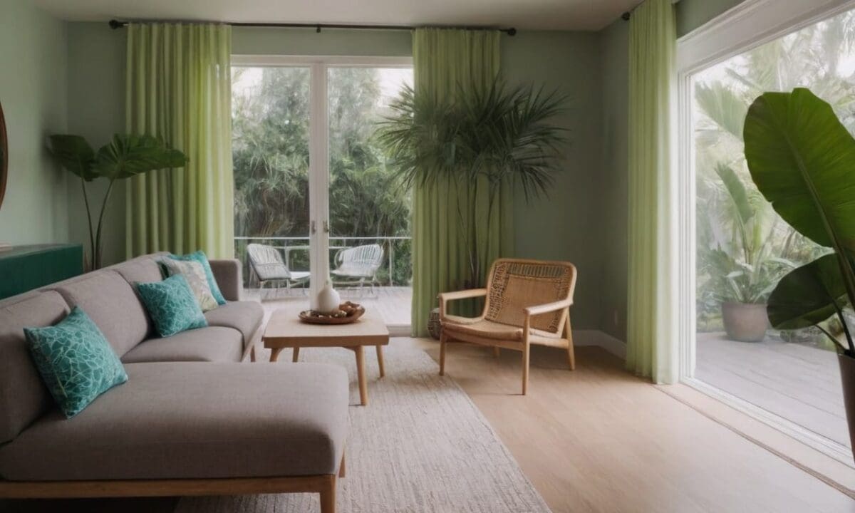 15. A decoração tropical proporciona integração de plantas
