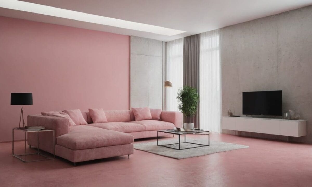 15. Cimento queimado rosa proporciona resistência à umidade
