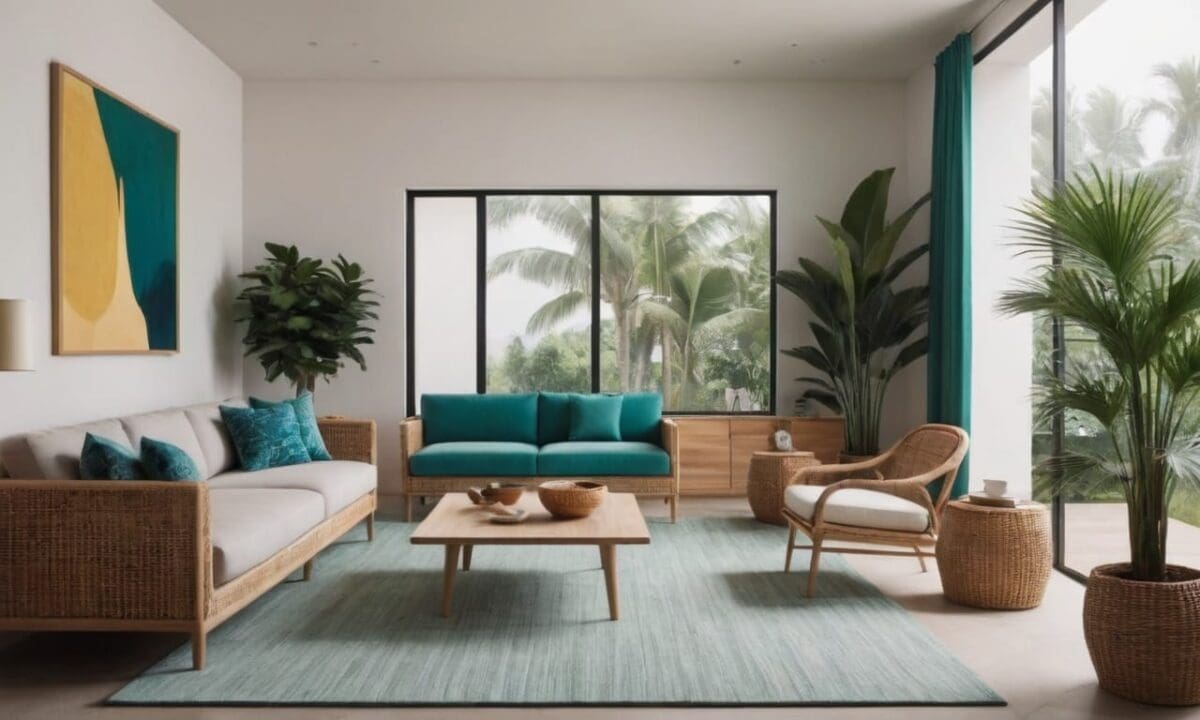 18. A decoração tropical proporciona funciona em pequenos espaços