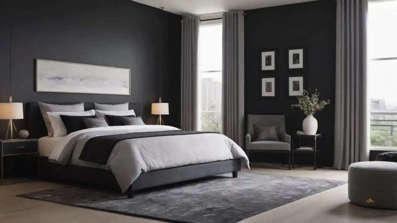 18. Quartos cinza e preto proporcionam sensação de luxo