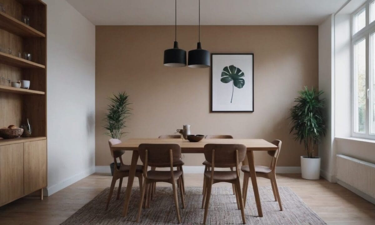 20. Mesa de jantar pequena proporciona facilidade de manutenção