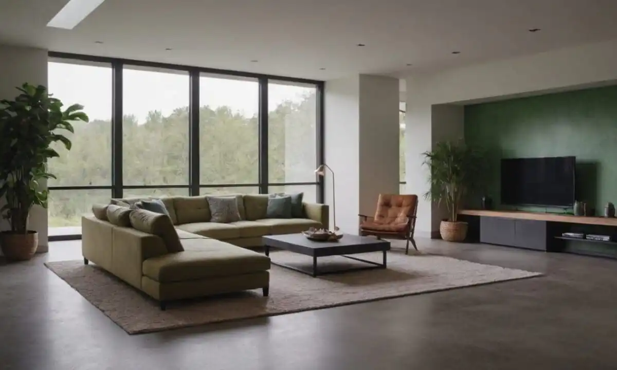 21. Casas com piso de cimento queimado fácil reparo