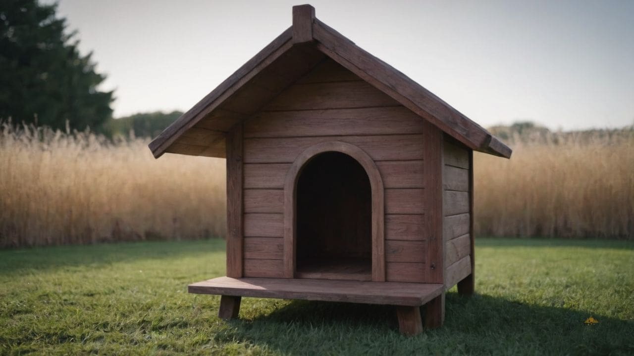 21. Casas de madeira pra cachorro proporcionam integração com a natureza