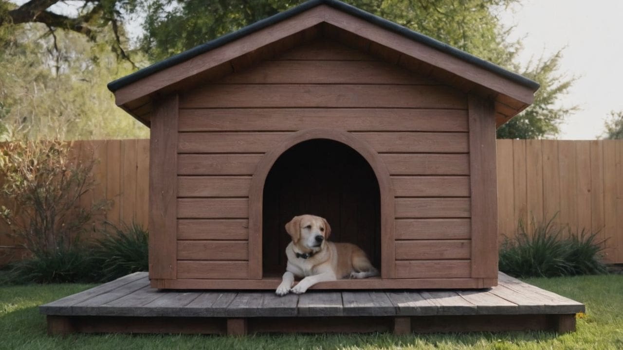 25. Casas de madeira pra cachorro proporcionam construção ecológica