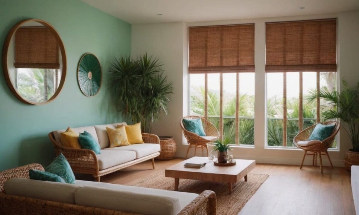 27. A decoração tropical proporciona ideal para climas quentes