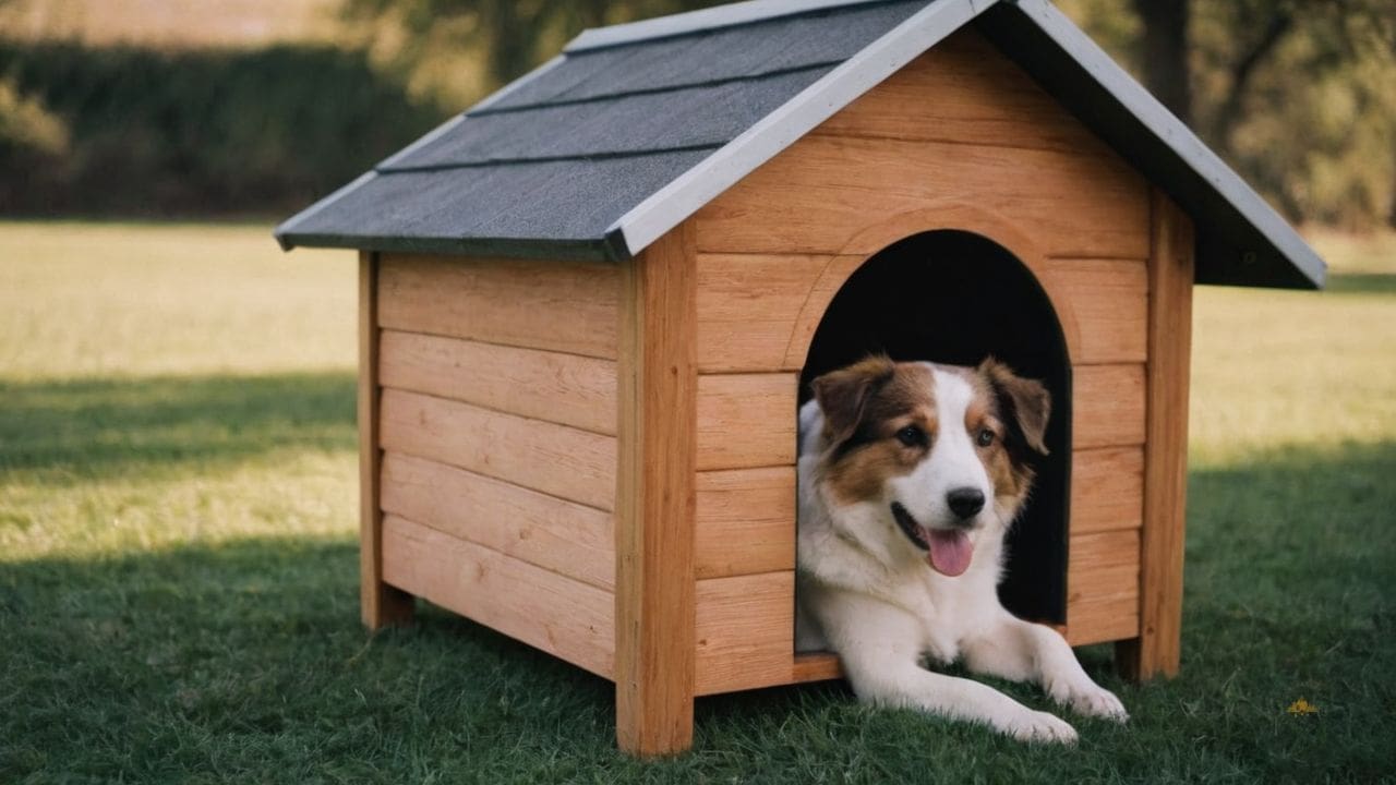 28. Casas de madeira pra cachorro proporcionam estilo rústico e elegante