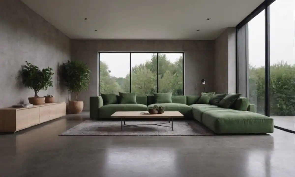 3. Casas com piso de cimento queimado fácil manutenção