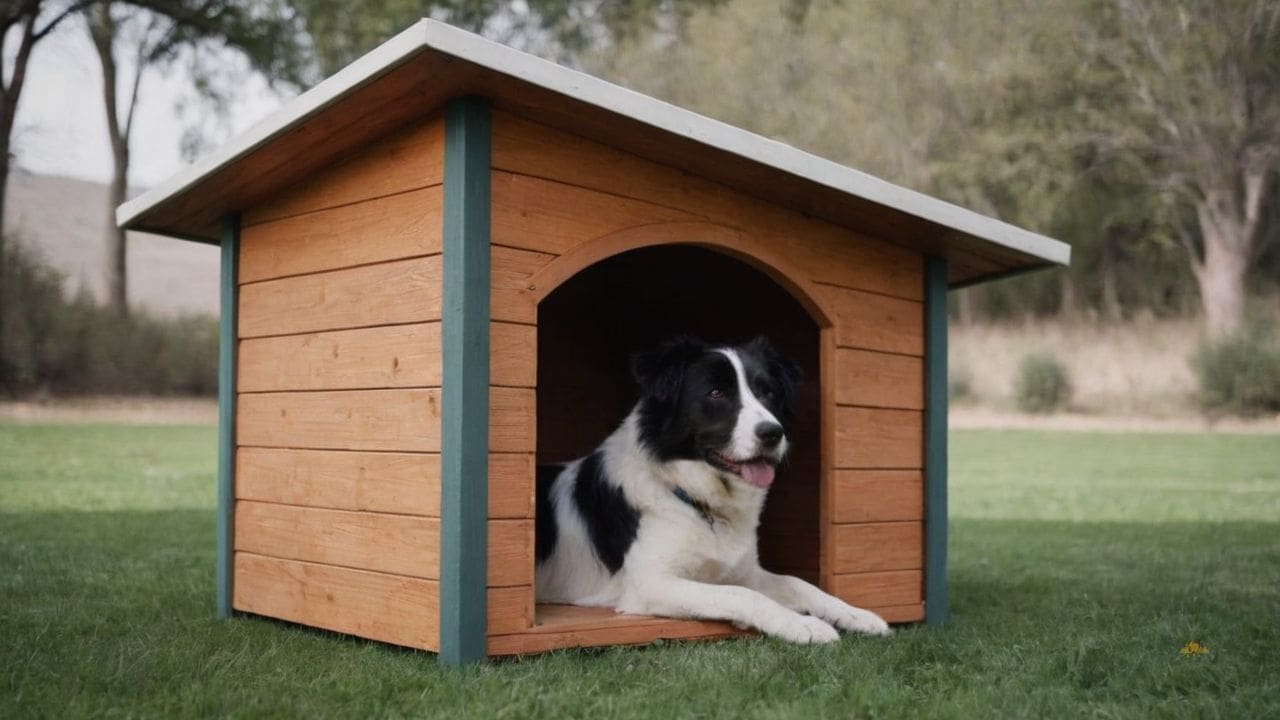 3. Casas de madeira pra cachorro proporcionam estética natural