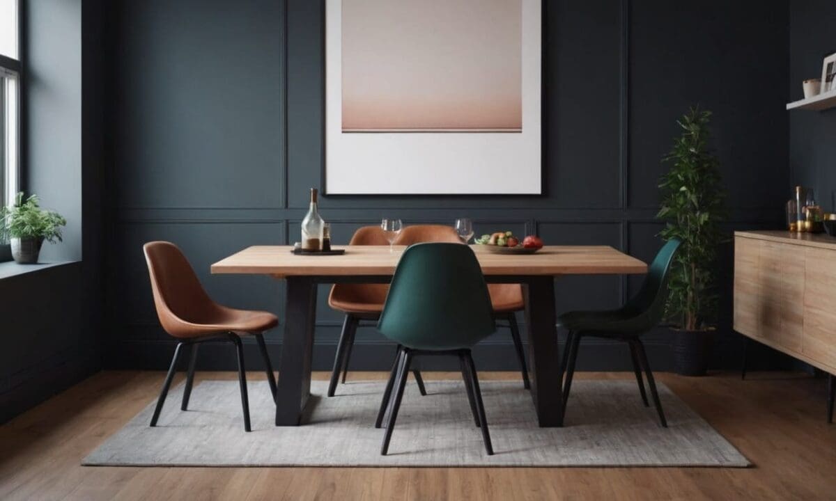 3. Mesa de jantar pequena proporciona portabilidade