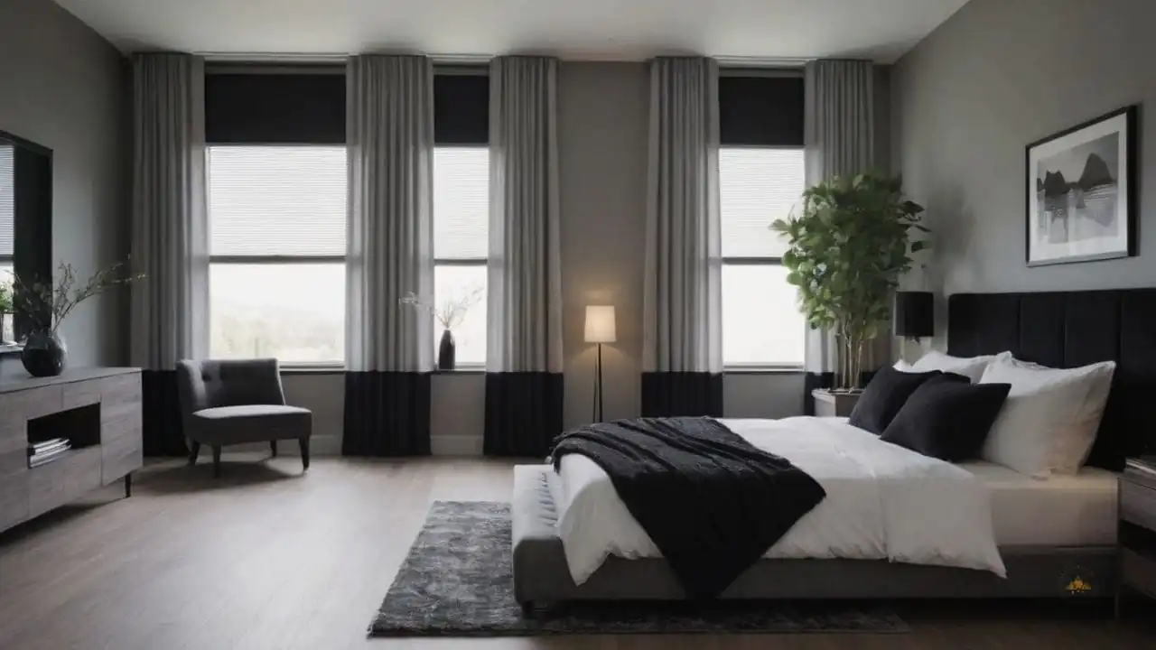 37. Quartos cinza e preto proporcionam aprimora o minimalismo