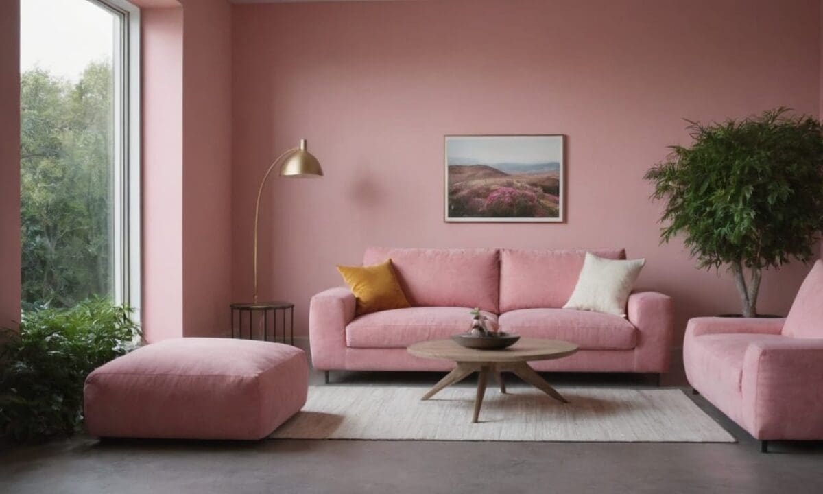 4. Cimento queimado rosa proporciona facilidade de manutenção