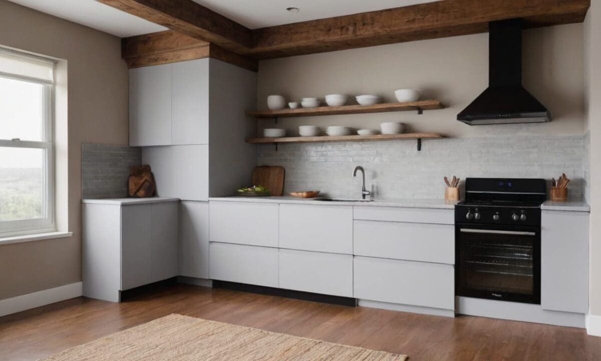 50. Inspirações de cozinhas americanas - facilidade na instalação de aparelhos de ar condicionado