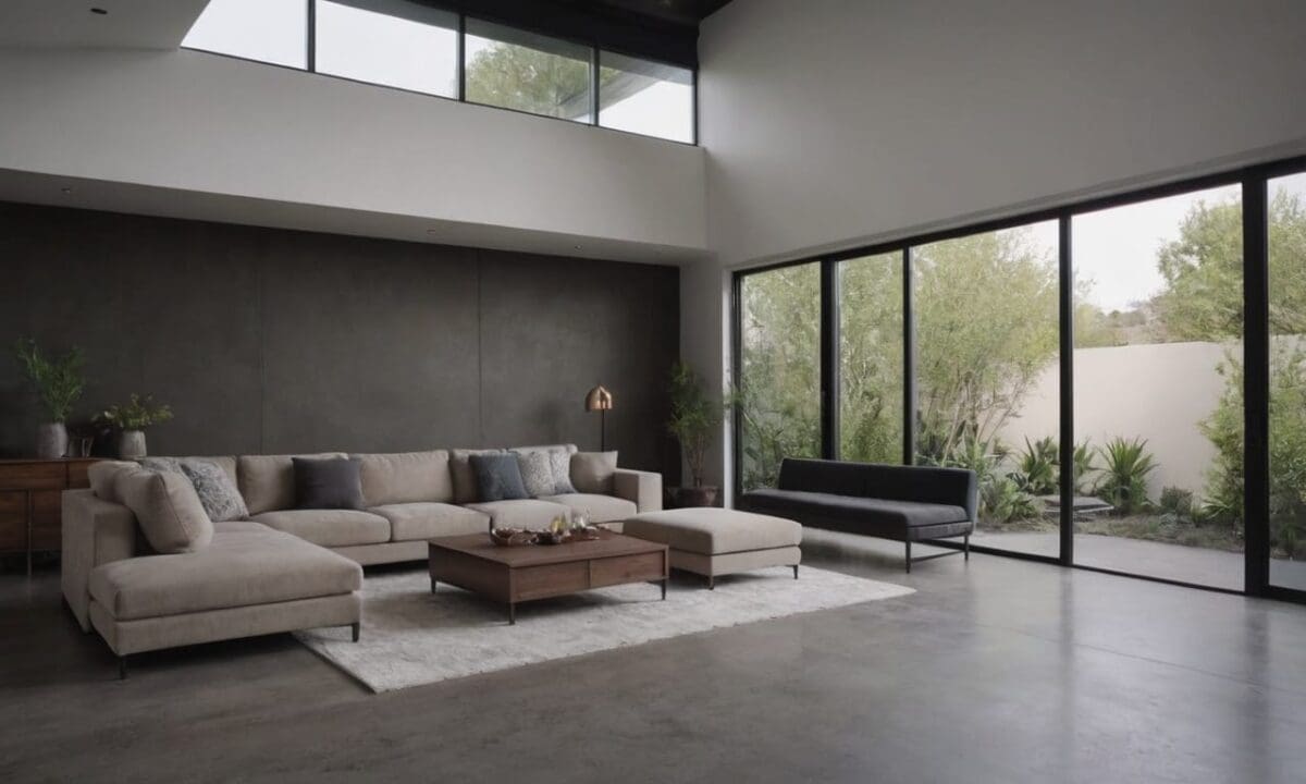 6. Casas com piso de cimento queimado sustentabilidade
