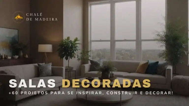 +60 ideias de salas decoradas para se inspirar e construir!