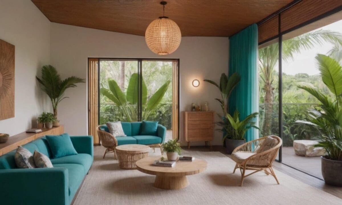 7. A decoração tropical proporciona iluminação natural valorizada