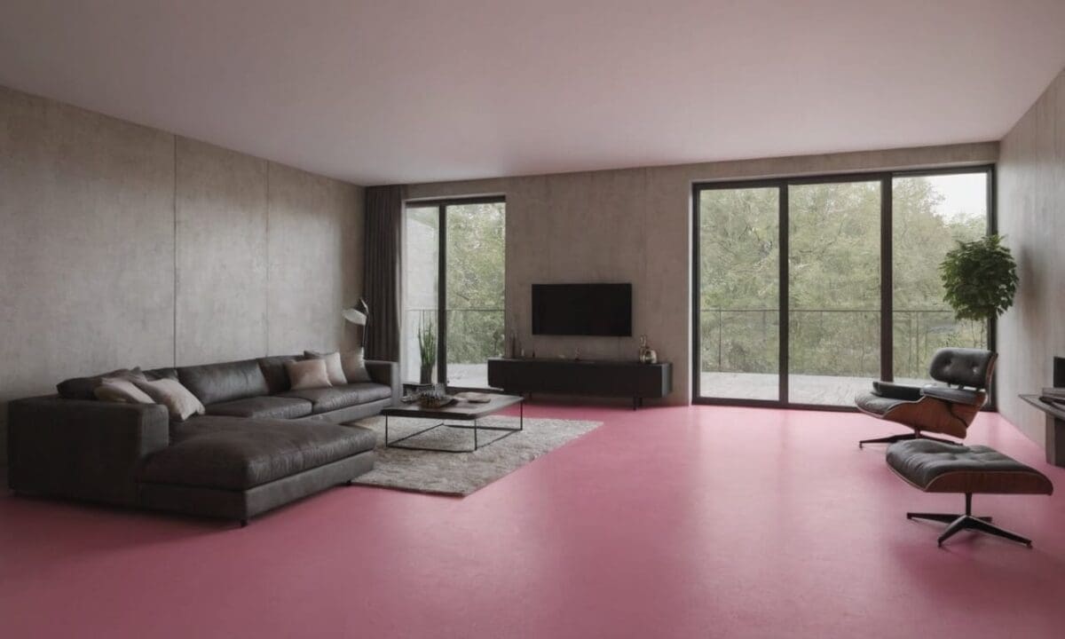 7. Cimento queimado rosa proporciona versatilidade